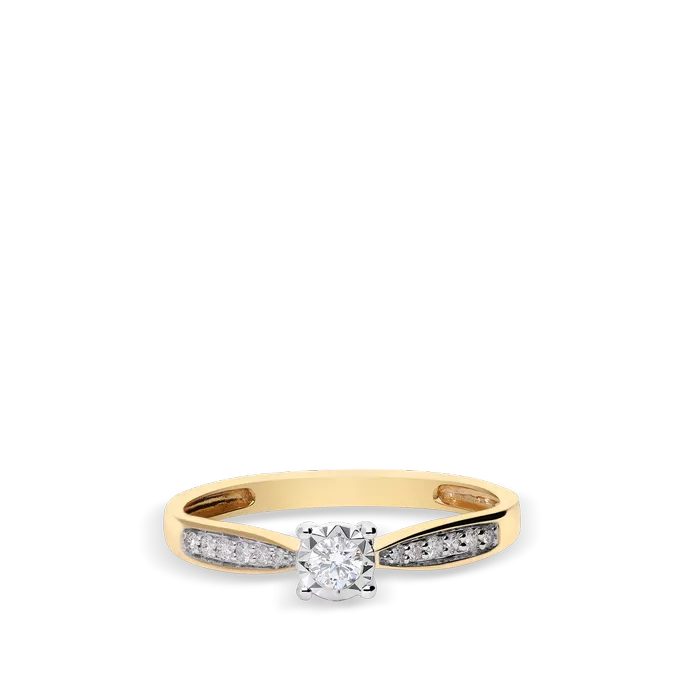 18k gold diamond ring COMET