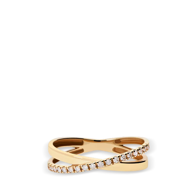 Anillo diamante natural 0.14 ct. oro 18 quilates