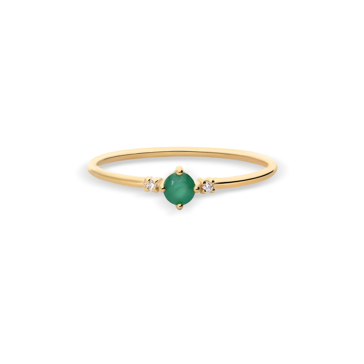 Anillo diamante natural oro 18 quilates RAINFOREST