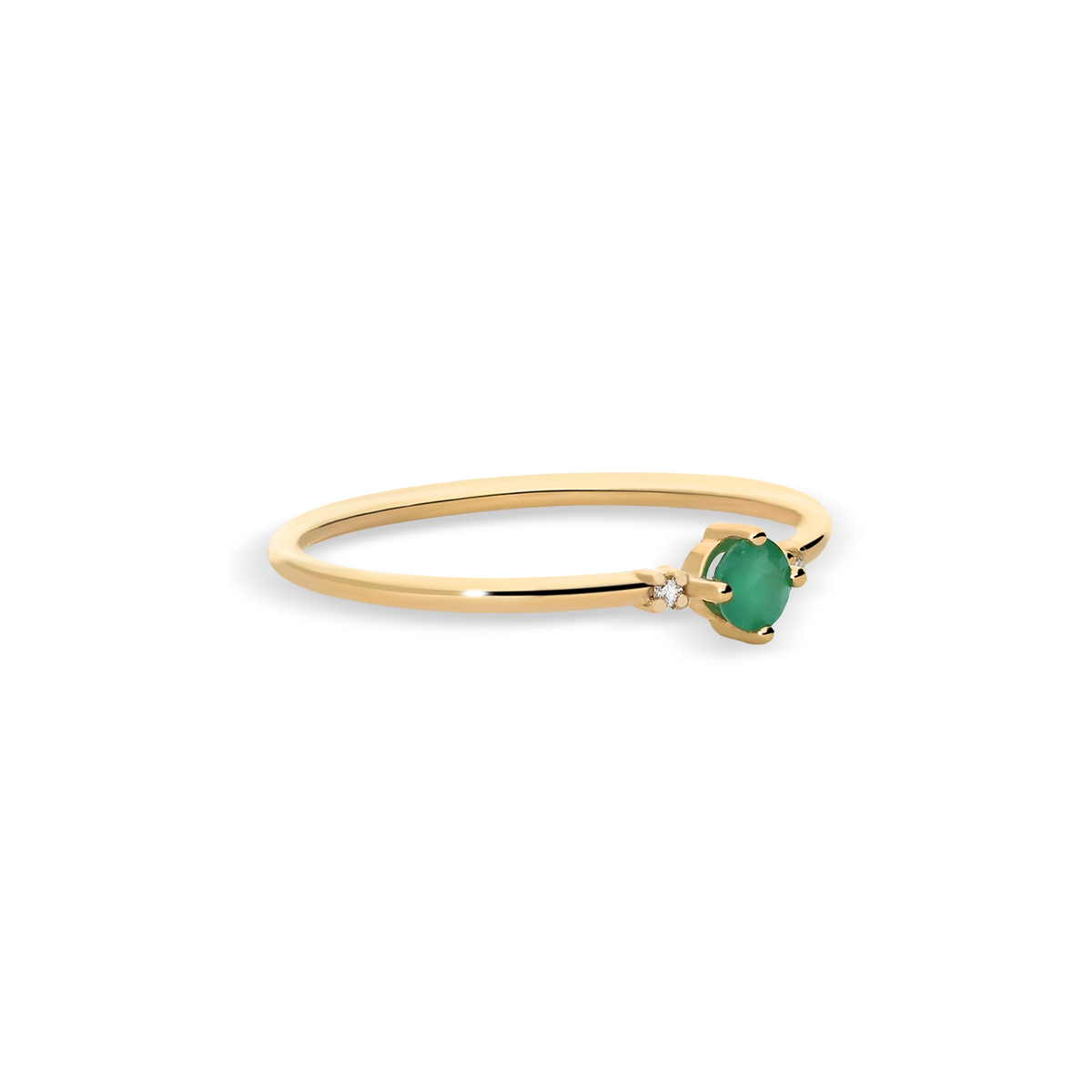 Anillo diamante natural oro 18 quilates RAINFOREST