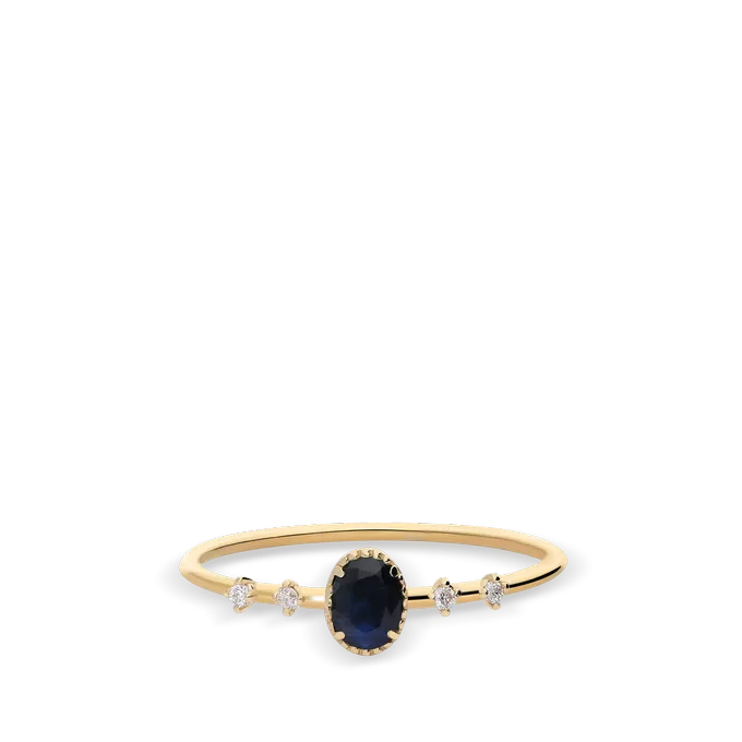 Anillo diamante natural 0.03 ct. oro 18 quilates DUSK