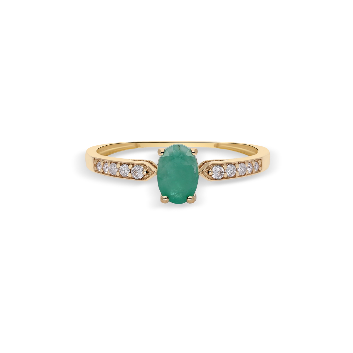 Anillo diamante natural 0.10 ct. oro 18 quilates RAINFOREST