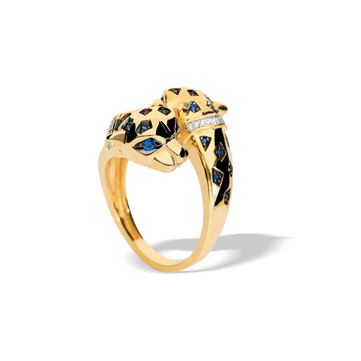 18k gold diamond ring JAGUAR