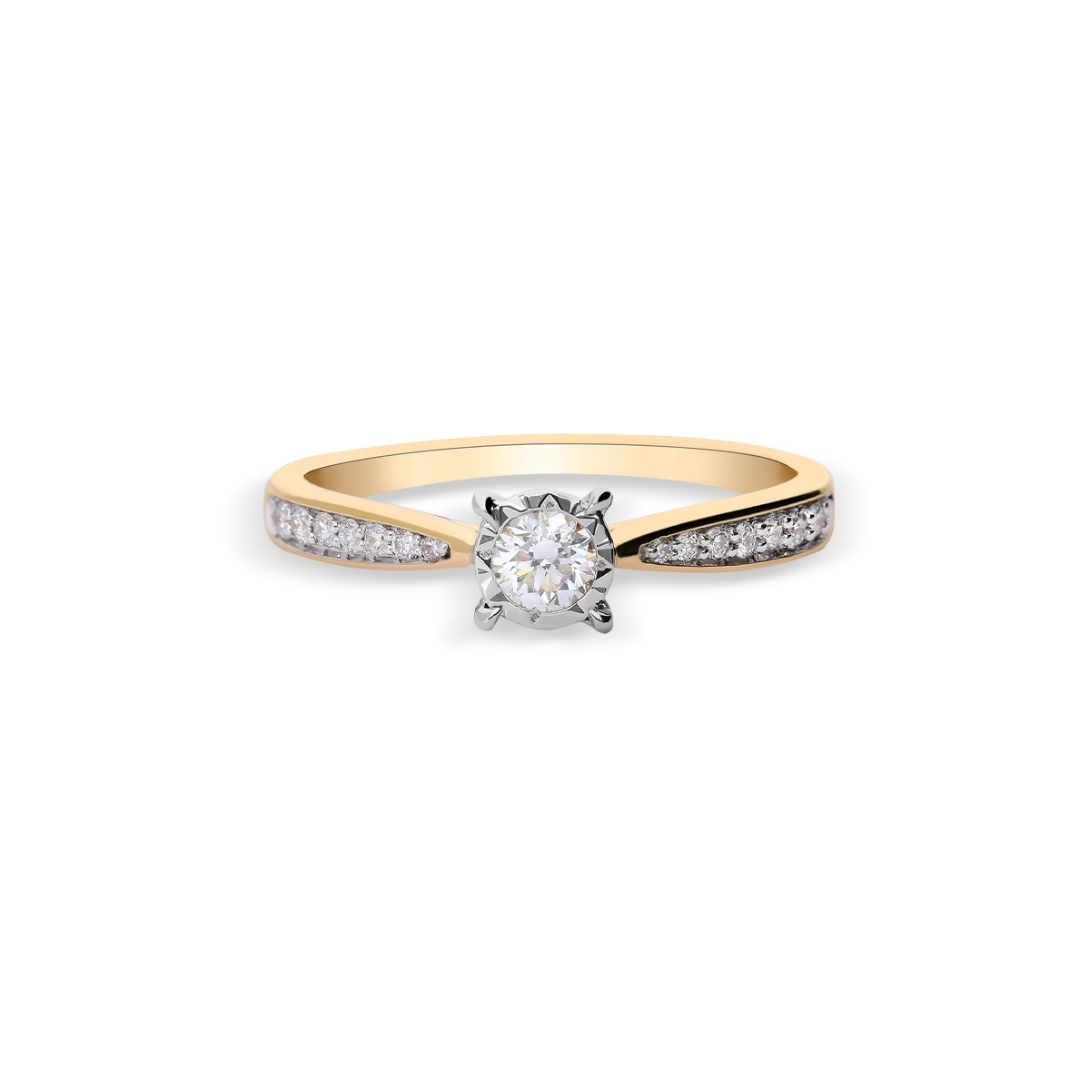 18k gold diamond ring COMET
