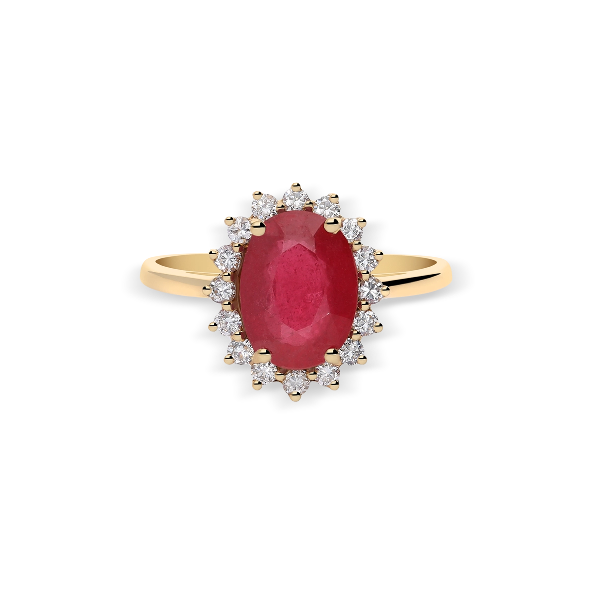 18k gold diamond ring ROYAL RUBY