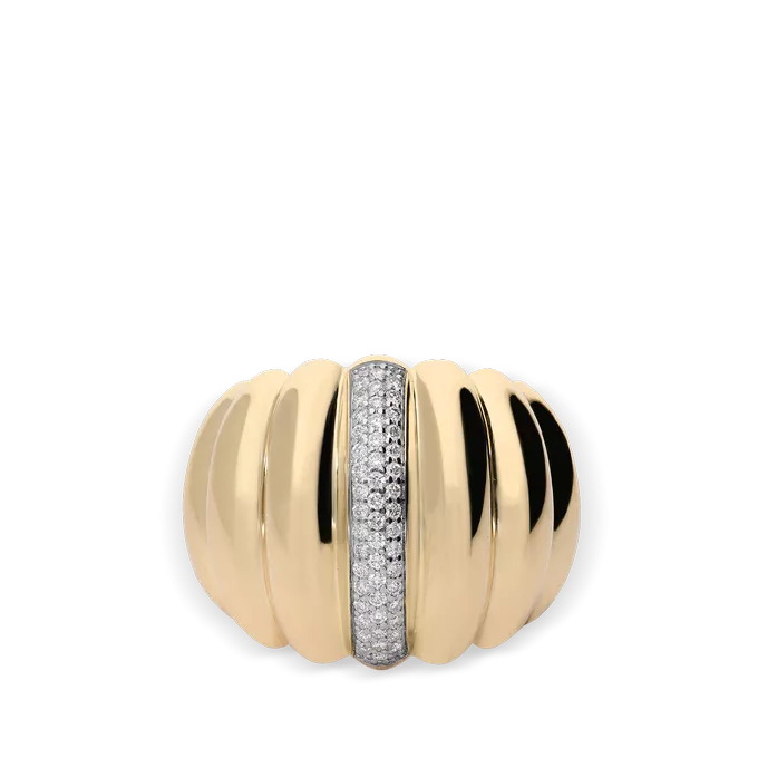 Anillo diamante natural 0.34 ct. oro 18 quilates