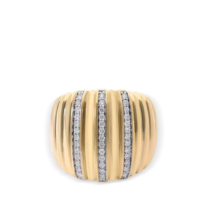 Anillo diamante natural 0.43 ct. oro 18 quilates