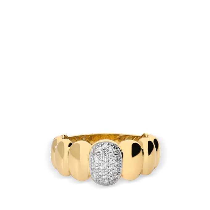 Anillo diamante natural 0.20 ct. oro 18 quilates