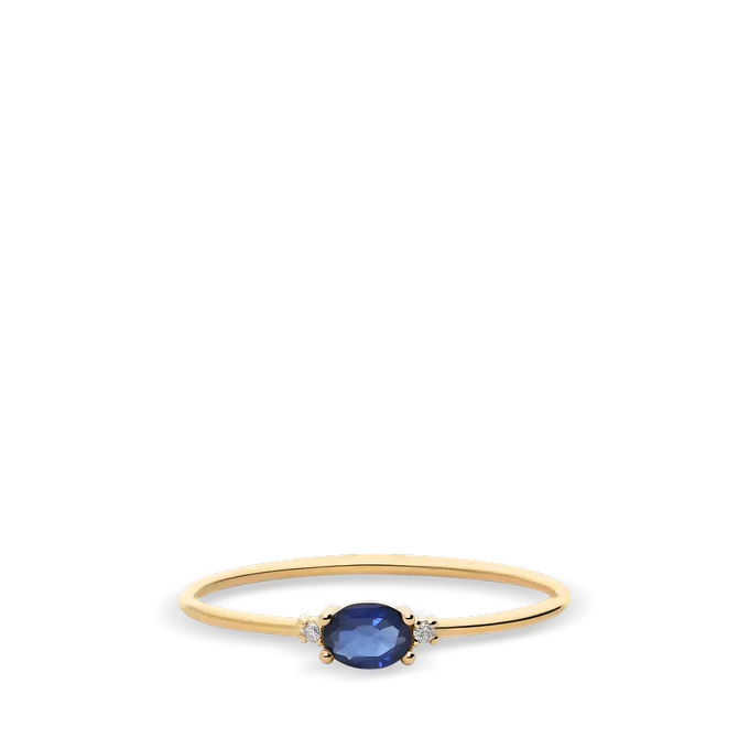 Anillo diamante natural 0.02 ct. oro 18 quilates