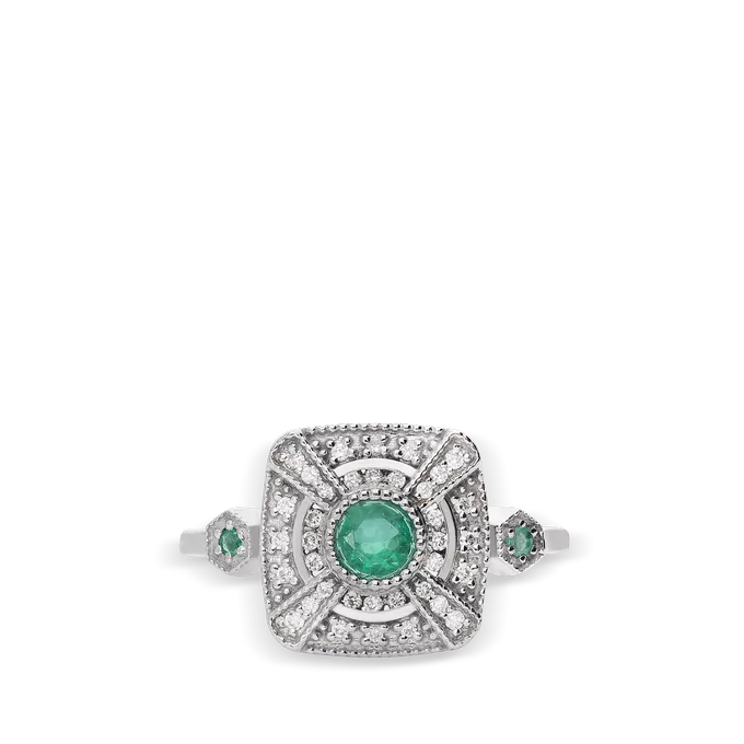 Anillo diamante natural oro 18 quilates