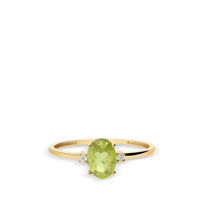 Anillo diamante natural 0.04 ct. oro 18 quilates