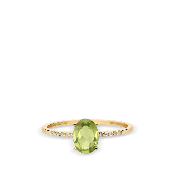 Anillo diamante natural 0.04 ct. oro 18 quilates