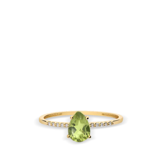 Anillo diamante natural 0.04 ct. oro 18 quilates