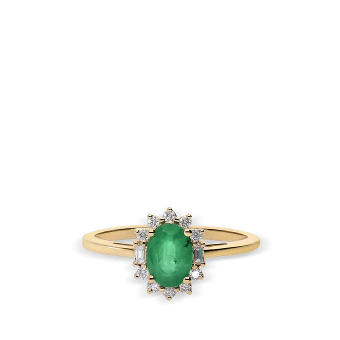 Anillo diamante natural 0.10 ct. oro 18 quilates OASIS