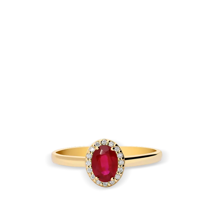 Anillo diamante natural 0.08 ct. oro 18 quilates