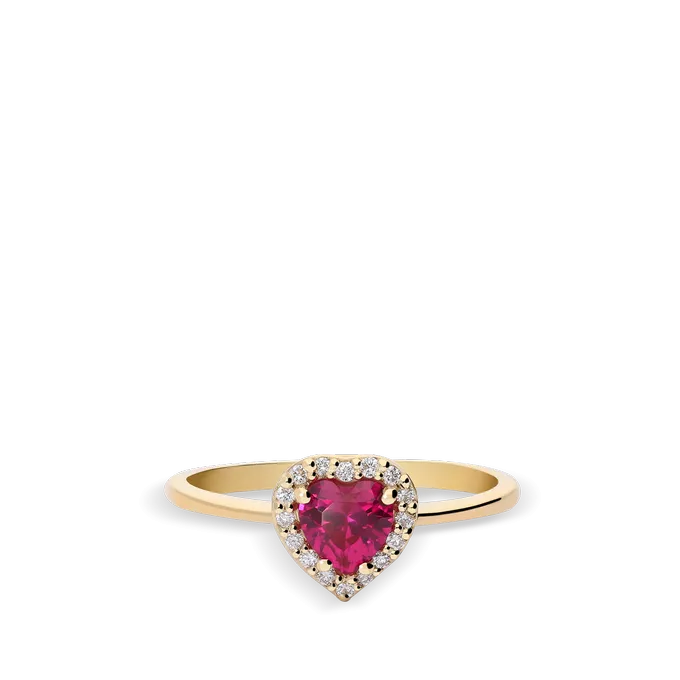 Anillo diamante natural 0.08 ct. oro 18 quilates