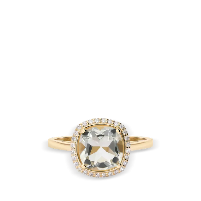 Anillo diamante natural 0.14 ct. oro 18 quilates