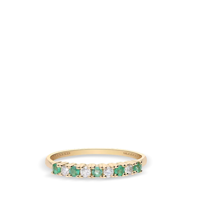 Anillo diamante natural oro 18 quilates
