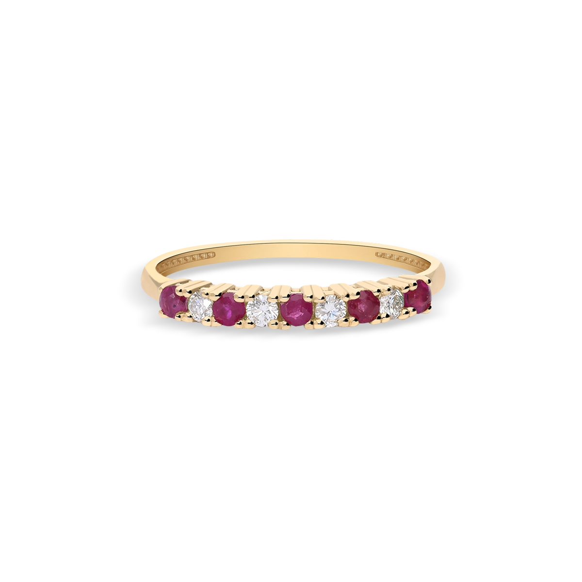 Anillo diamante natural oro 18 quilates