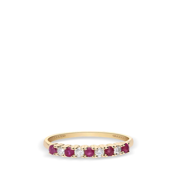 Anillo diamante natural oro 18 quilates
