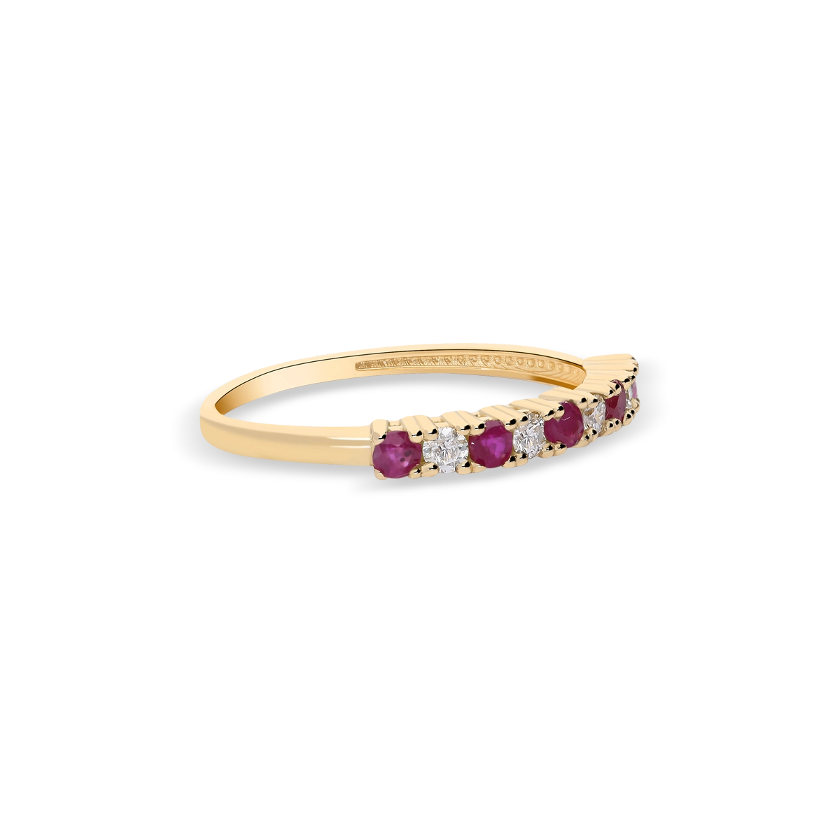 Anillo diamante natural oro 18 quilates