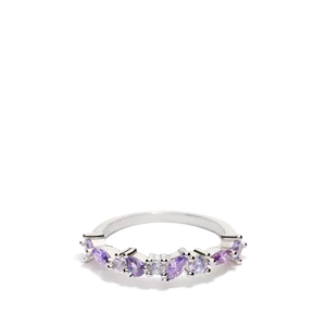 Sortija plata circonita rosa garras circonita lavanda marquís garras medida 4 113547-18