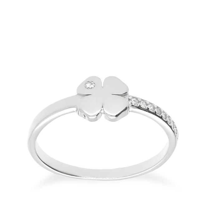 Anillo Niña Circonitas Plata