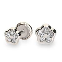 Pendiente oro blanco 18 quilates