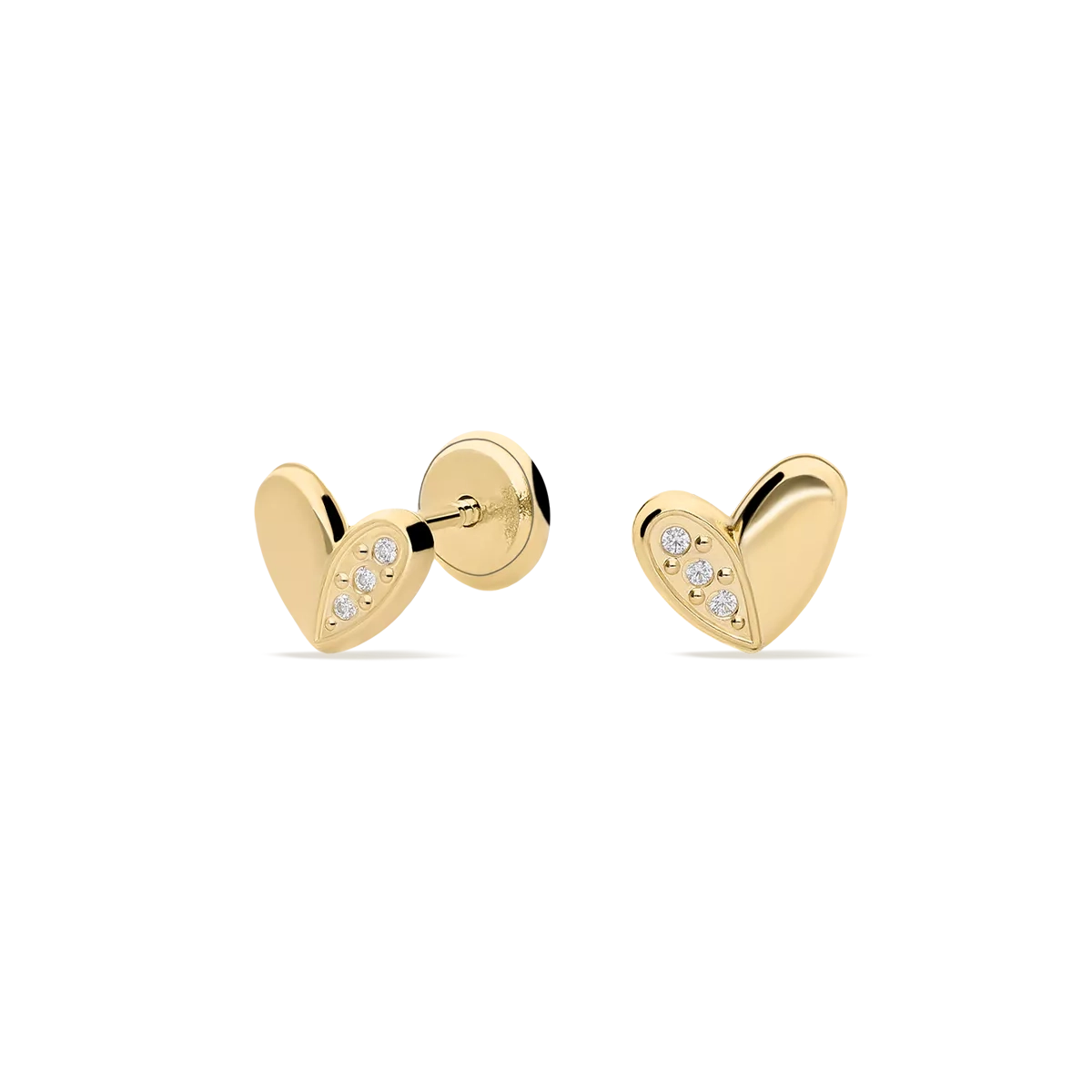 18k gold earrings