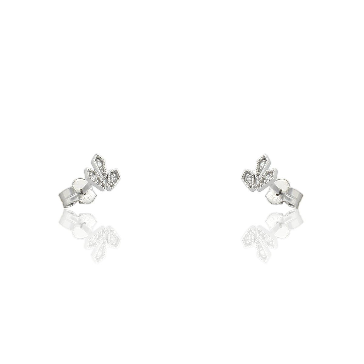 Pendiente diamante natural oro 18 quilates