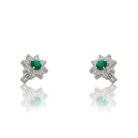 Pendiente oro blanco 18 quilates