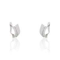 Pendiente oro blanco 18 quilates