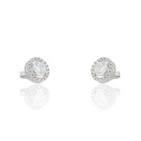 Pendiente oro blanco 18 quilates