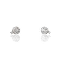 Pendiente oro blanco 18 quilates