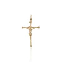 Cruz con cristo hombre oro macizo 18 quilates 37mm