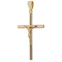 Cruz hombre con cristo oro 18 quilates 30mm