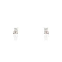 Pendiente diamante oro 18 quilates