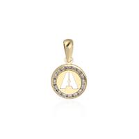 Colgante redondo letra a oro 18 quilates