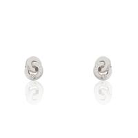 Pendiente oro blanco 18 quilates