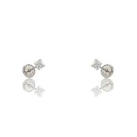 Pendiente oro blanco 18 quilates