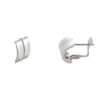 Pendiente oro blanco 18 quilates