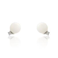 Pendiente oro blanco 18 quilates