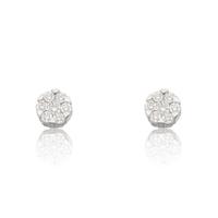 Pendiente diamante oro 18 quilates