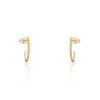 Pendiente diamante oro 18 quilates