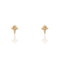 Pendiente diamante oro 18 quilates