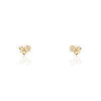 Pendiente diamante oro 18 quilates