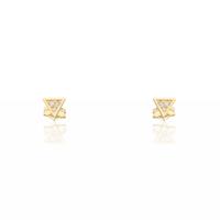 Pendiente diamante oro 18 quilates
