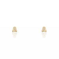 Pendiente diamante oro 18 quilates