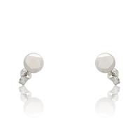 Pendiente oro blanco 18 quilates