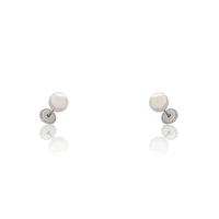 Pendiente oro blanco 18 quilates